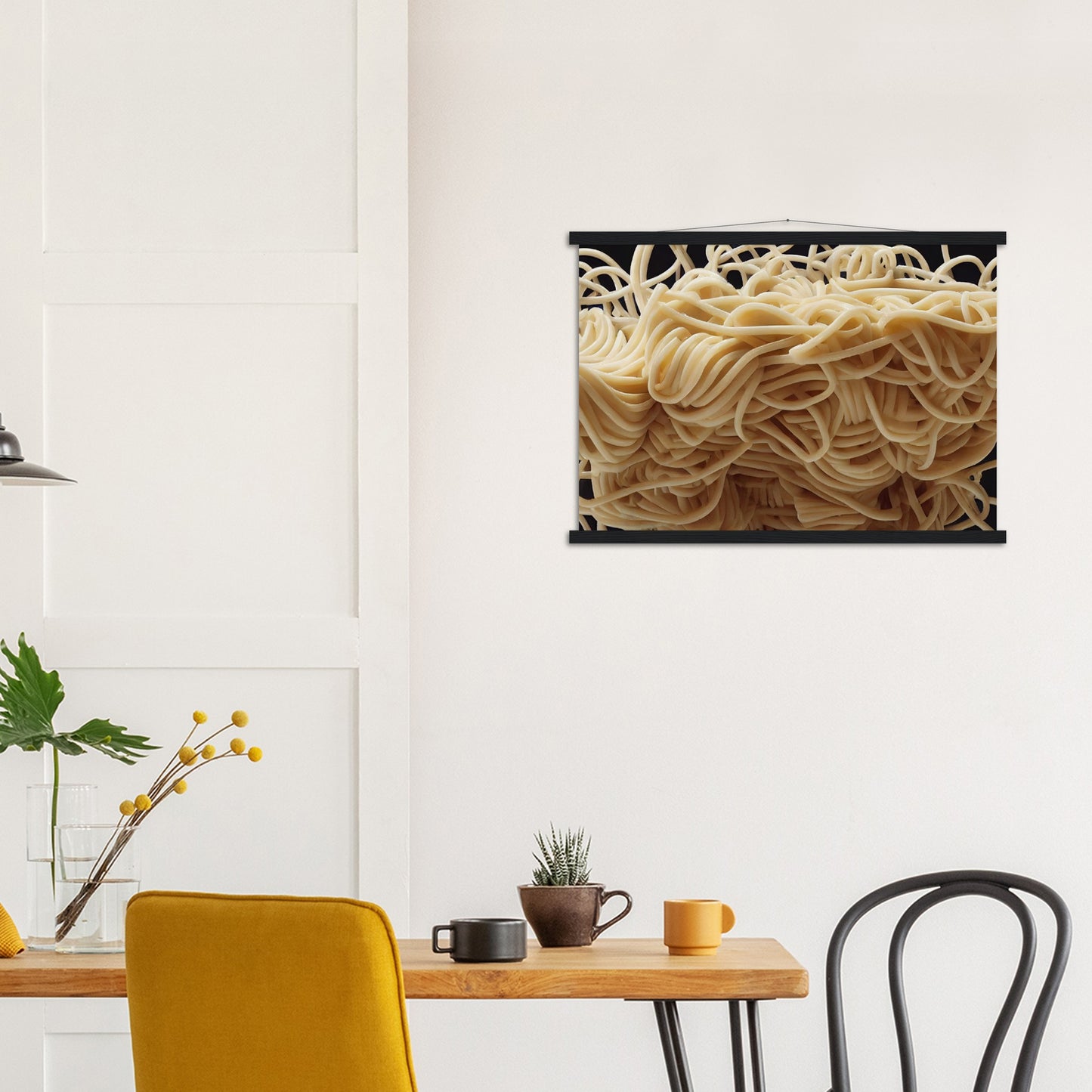 Poster mit Leisten (Holz) in Museumsqualität - Noodle Knot - Pasta Love - Italien - China - Restaurant - Nudeln - Nudelknoten - Pasta - Teigwaren  - Wandkunst - Kunstdruck - Acryldruck - Kunstwerk - Office Poster - Poster mit Rahmen - Kaffee Tasse - Poster mit Leisten - Bedruckte Tassen - Kunst Marke - Art Brand - Kunstdrucke - Papier: 250g/qm - Künstler: Pixelboys - Office Poster - Poster with frame - Geschenkidee - Atelier Rome - Atelier Bologna - Atelier Milano -