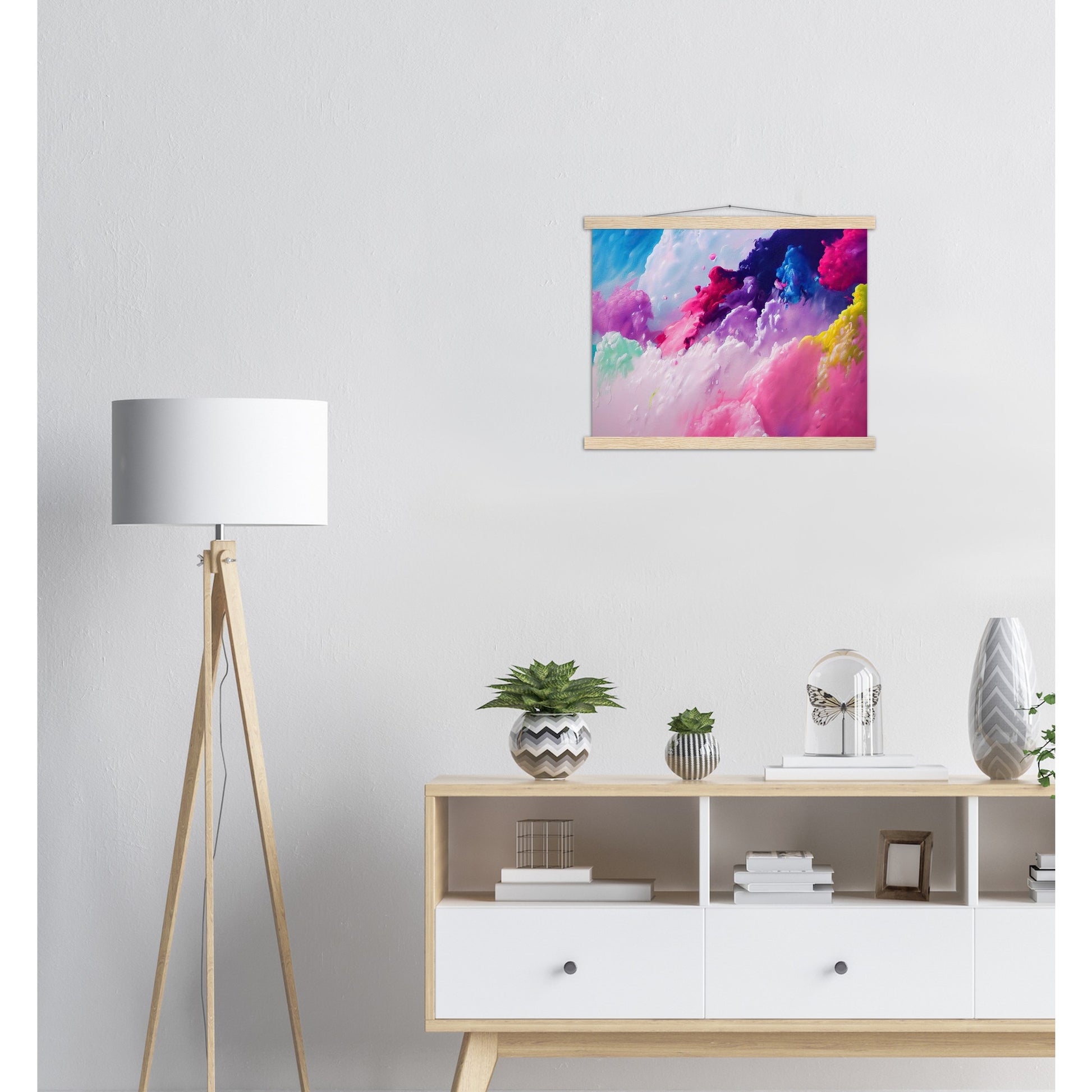 Poster mit Holzleisten - in Museumsqualität - Candy floss - Süßigkeiten - Kindheit - Cubism - Holzleisten - Fineart - Zuckerwatte - Wandkunst - Poster with frame - Abstract Kollektion - artwork - art brand - printed cup personalized - pixelboys - Kunstdrucke - wandbilder - wall art - Kunst auf Tassen - vintage art - Office Poster - Gastrotassen - Wanddekoration - Geschenkidee  - Cabdyland - Icecream - Geschenkidee - Acrylkunst - Geschenkidee - Office Poster - Acryldruck - Abstrakte Kunst