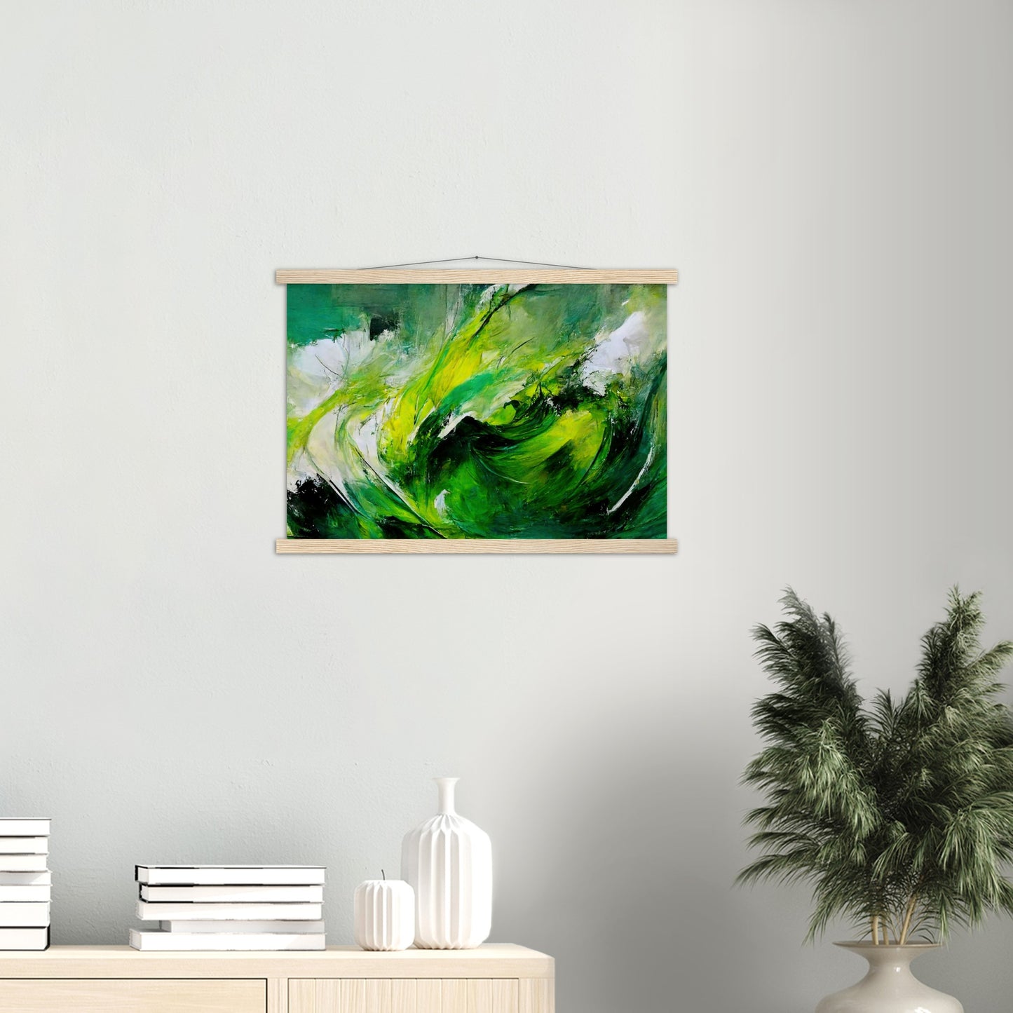 Poster mit Leisten - Green Storm