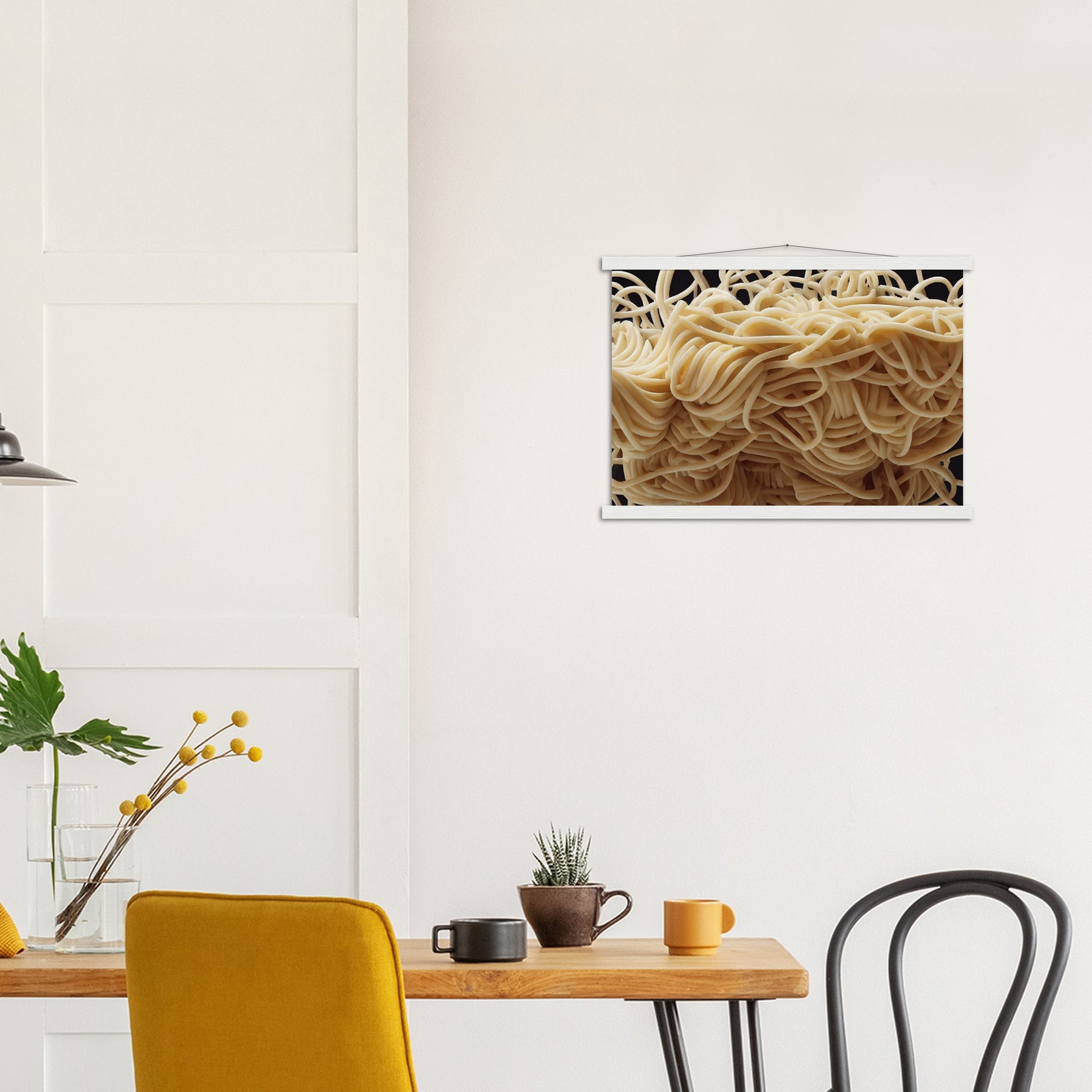 Poster mit Leisten (Holz) in Museumsqualität - Noodle Knot - Pasta Love - Italien - China - Restaurant - Nudeln - Nudelknoten - Pasta - Teigwaren  - Wandkunst - Kunstdruck - Acryldruck - Kunstwerk - Office Poster - Poster mit Rahmen - Kaffee Tasse - Poster mit Leisten - Bedruckte Tassen - Kunst Marke - Art Brand - Kunstdrucke - Papier: 250g/qm - Künstler: Pixelboys - Office Poster - Poster with frame - Geschenkidee - Atelier Rome - Atelier Bologna - Atelier Milano -