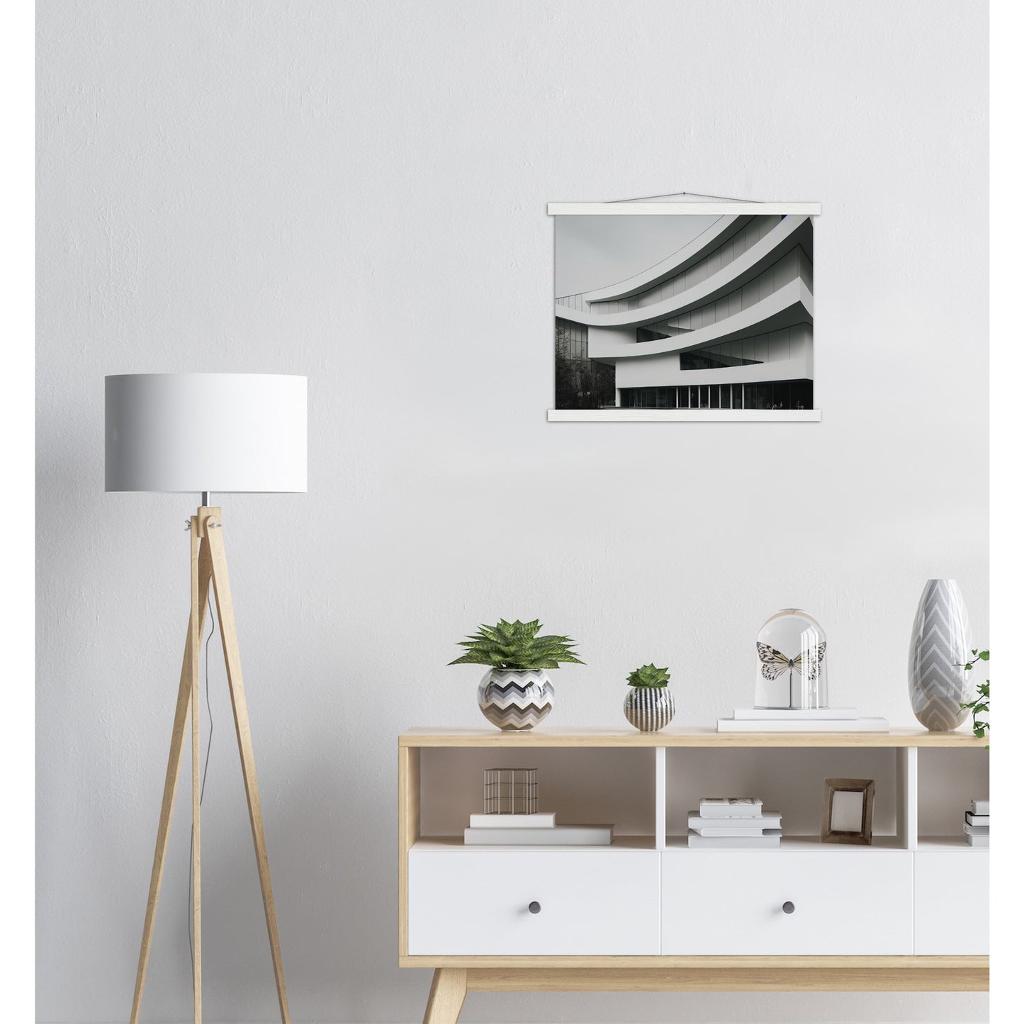 Poster mit Leisten (Holz) - Modern Architecture - Tokyo - Art Design - Fineart - Wandkunst - Poster with frame - vintage architecture - future architecture Japan - home castle - artwork - art brand - printed cup personalized - pixelboys - japan - Kunstdrucke - wandbilder - wall art - Kunst auf Tassen - Office Poster - Gastrotassen - Wanddekoration - Geschenkidee - Skyline - Tokio - city Architecture - urbanism - Geschenkidee - 東京 Tōkyō