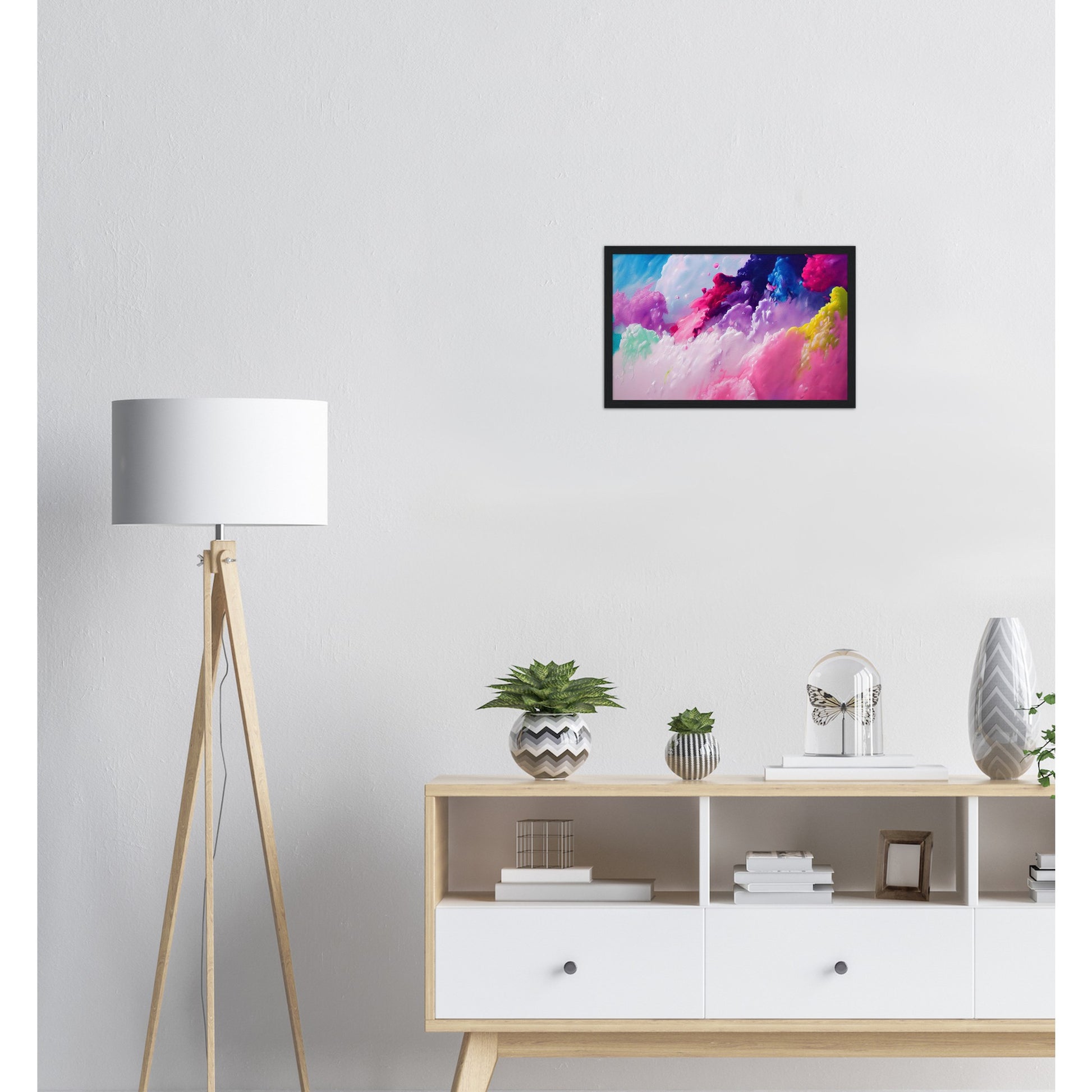 Poster mit Rahmen (Holz) - in Museumsqualität - Candy floss - Süßigkeiten - Kindheit - Cubism - Holzleisten - Fineart - Zuckerwatte - Wandkunst - Poster with frame - Abstract Kollektion - artwork - art brand - printed cup personalized - pixelboys - Kunstdrucke - wandbilder - wall art - Kunst auf Tassen - vintage art - Office Poster - Gastrotassen - Wanddekoration - Geschenkidee  - Cabdyland - Icecream - Geschenkidee - Acrylkunst - Geschenkidee - Office Poster - Acryldruck - Abstrakte Kunst