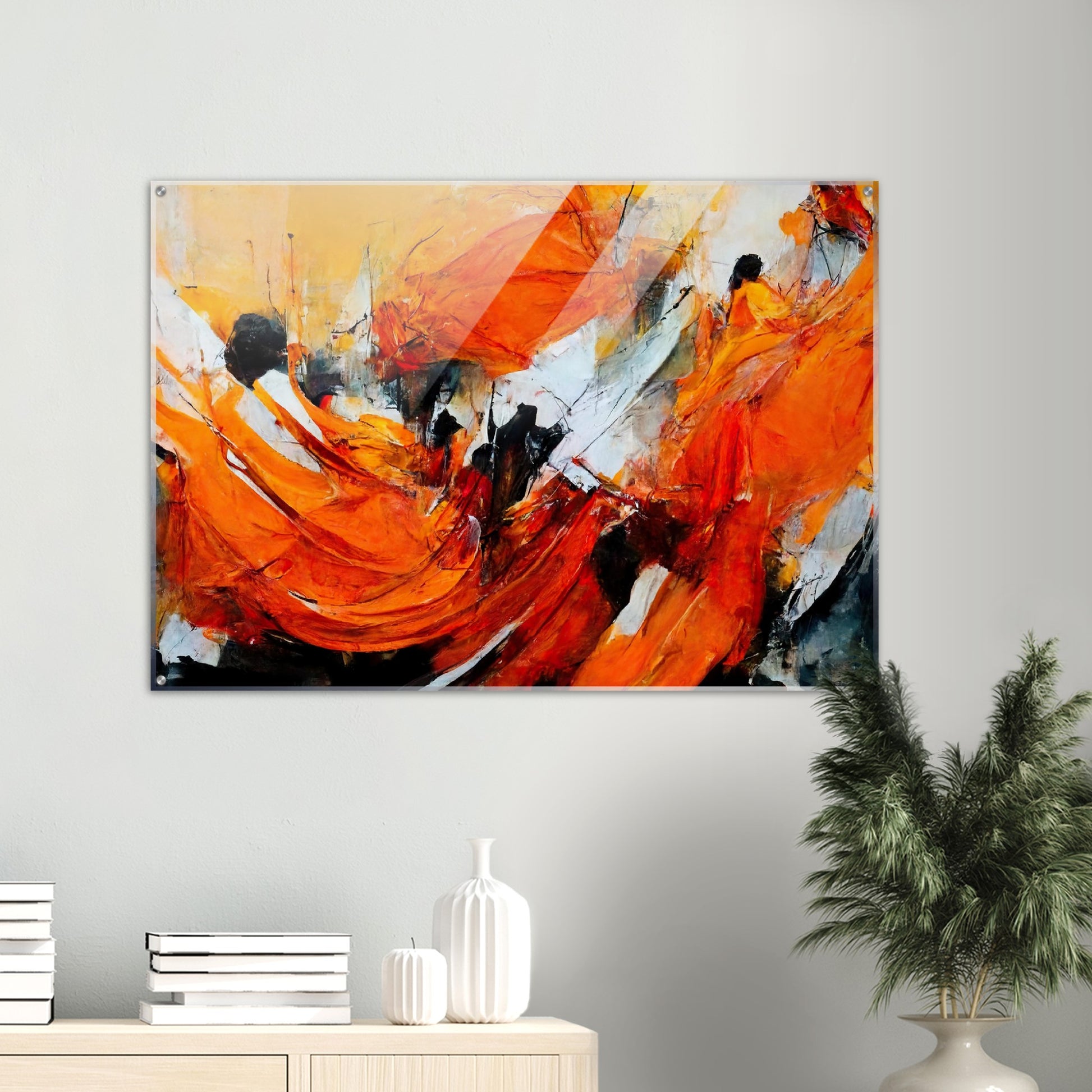 Acrylbild auf Glas - „Strolling in Amsterdam“ - Orange Pain - autumn - Ölgemälde - Abstract - Dutch Art - Abstract - Fineart - Herbstsonne - Wandkunst - Holzrahmen - Poster with frame - Abstract Orange - artwork - art brand - printed cup personalized - Holzleisten - pixelboys - Kunstdrucke - wandbilder - wall art - Kunst auf Tassen  - Office Poster - Gastrotassen - Wanddekoration - Fineart  - Colorfull - Dynamic - Acrylkunst - Geschenkidee - Office Poster - Acryldruck - Abstrakte Kunst -