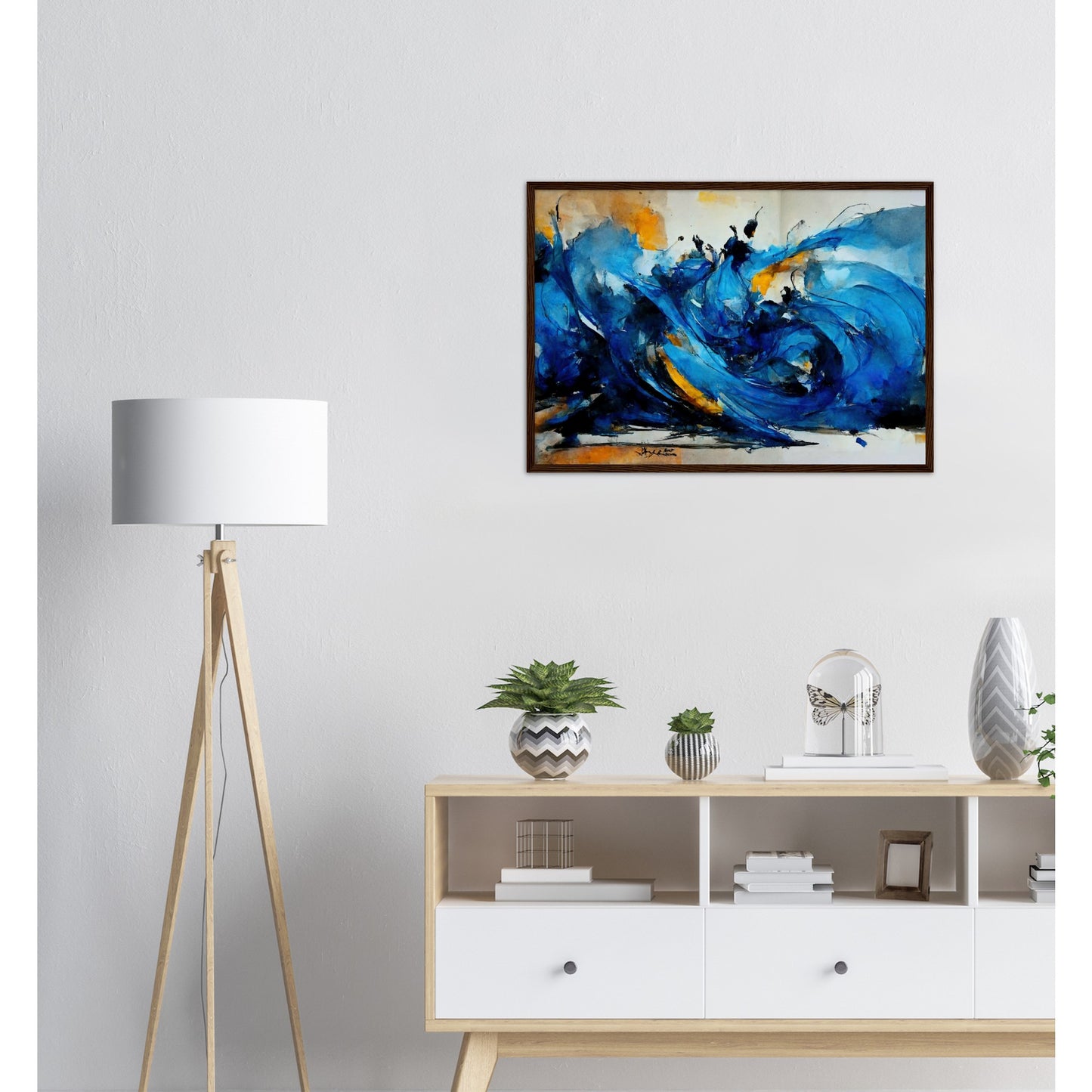 Poster mit Rahmen (Holz) in Museumsqualität - Dancing Dervish - Art of Islam - Fineart - Dancing - Wandkunst - Poster with frame - Abstract Blue Kollektion - artwork - art brand - printed cup personalized - pixelboys - Kunstdrucke - wandbilder - wall art - Kunst auf Tassen - vintage art - Office Poster - Gastrotassen - Wanddekoration - Geschenkidee  - Sufis Dance - Derwisch - Sufismus - Geschenkidee - Acrylkunst - Weisheit - Geschenkidee - Office Poster - Acryldruck -