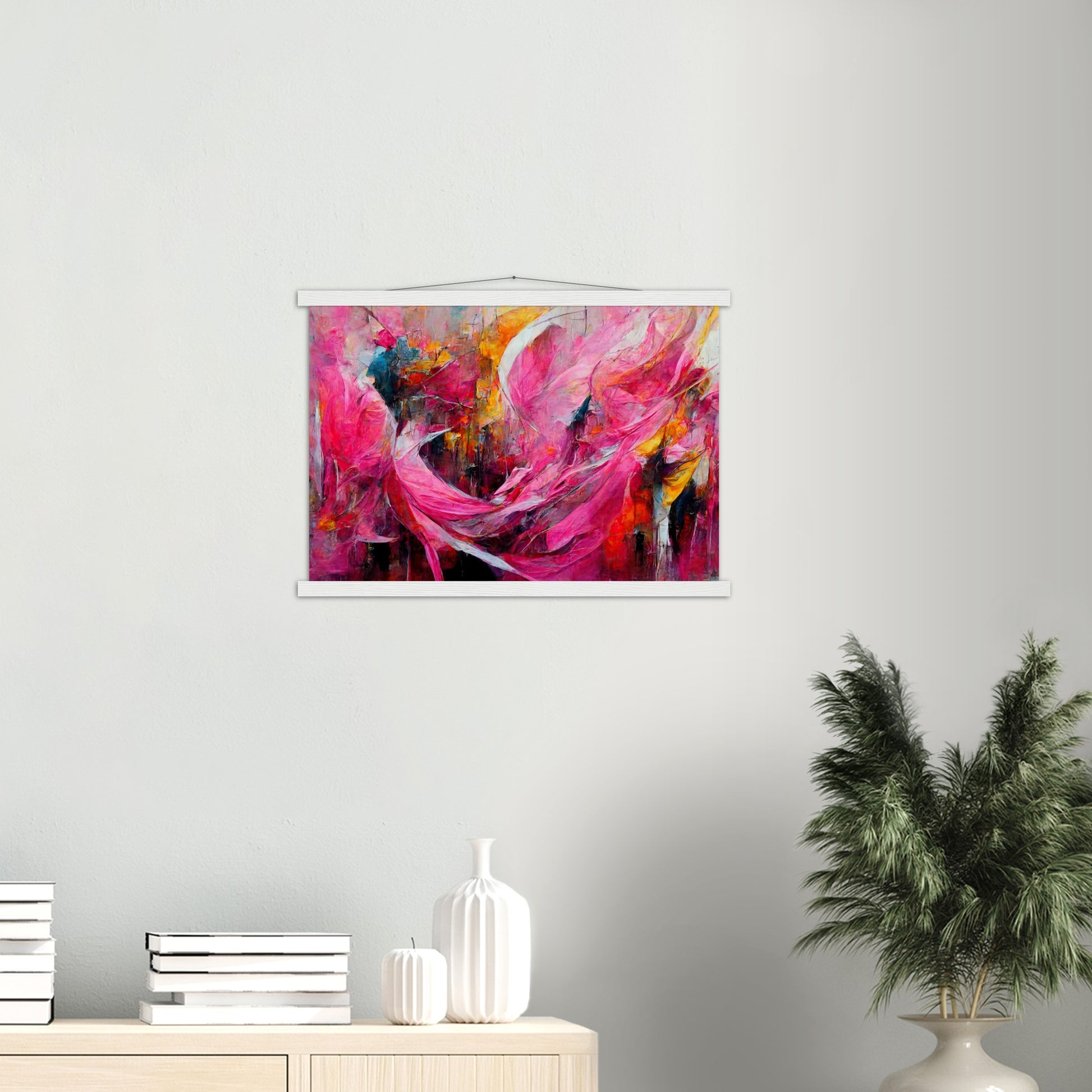 Poster mit Leisten (Holz) in Museumsqualität - Carnival in Venice - Italy - ölgemälde - Italy Abstract Art - Posterleisten - Fineart - Posterrahmen  - Wandkunst - Holzrahmen - Poster with frame - Abstract Pink - artwork - art brand - printed cup personalized - Holzleisten - pixelboys - Kunstdrucke - wandbilder - wall art - Kunst auf Tassen  - Office Poster - Gastrotassen - Wanddekoration - Acrylkunst - Geschenkidee - Office Poster - Acryldruck - Abstrakte Kunst - Pink Art -